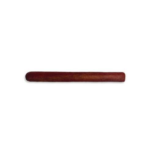 Horizontal brown cigar resting on a white background (no visible band).